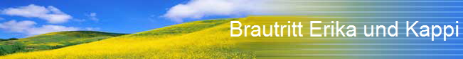 Brautritt Erika und Kappi
