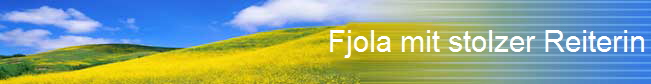 Fjola mit stolzer Reiterin